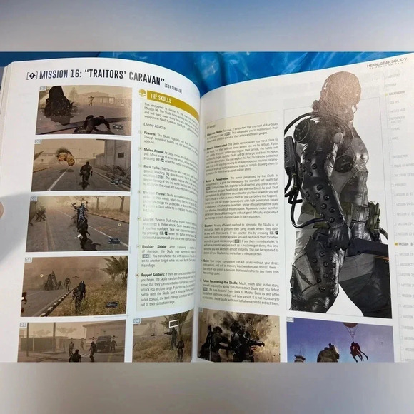 Metal Gear Solid V The Phantom  Pain - Game Guide w/ Map Poster - Picture 10 of 16